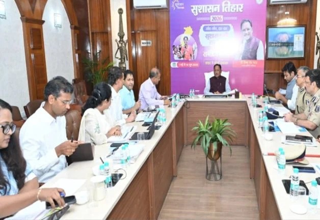 सुशासन तिहार 2026: सीएम विष्णुदेव साय ने की बालोद और मोहला-मानपुर जिलों की समीक्षा, राजस्व मामलों को तेजी से निपटाने के निर्देश